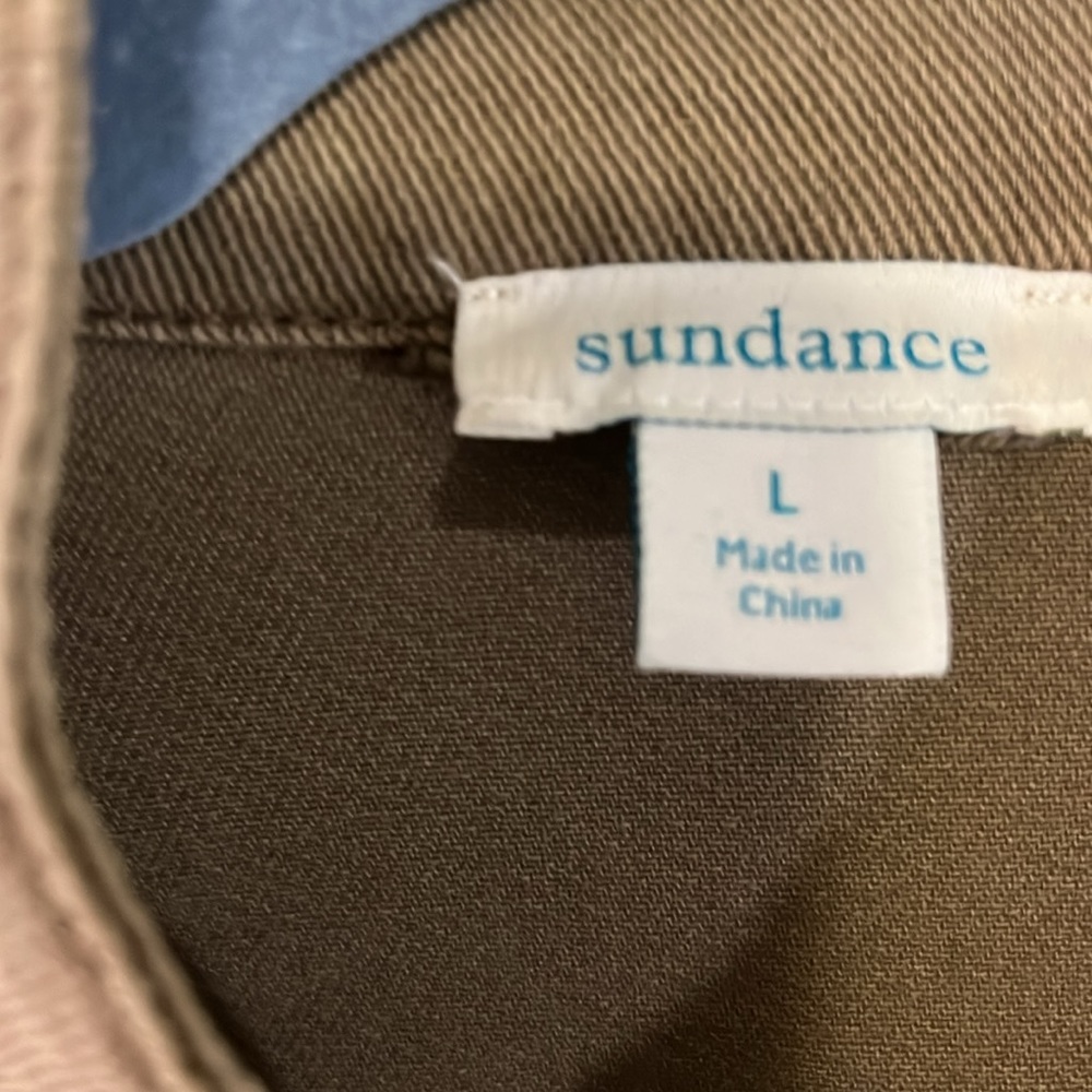 Sundance embroidered olive cargo jacket - Picture 6 of 12
